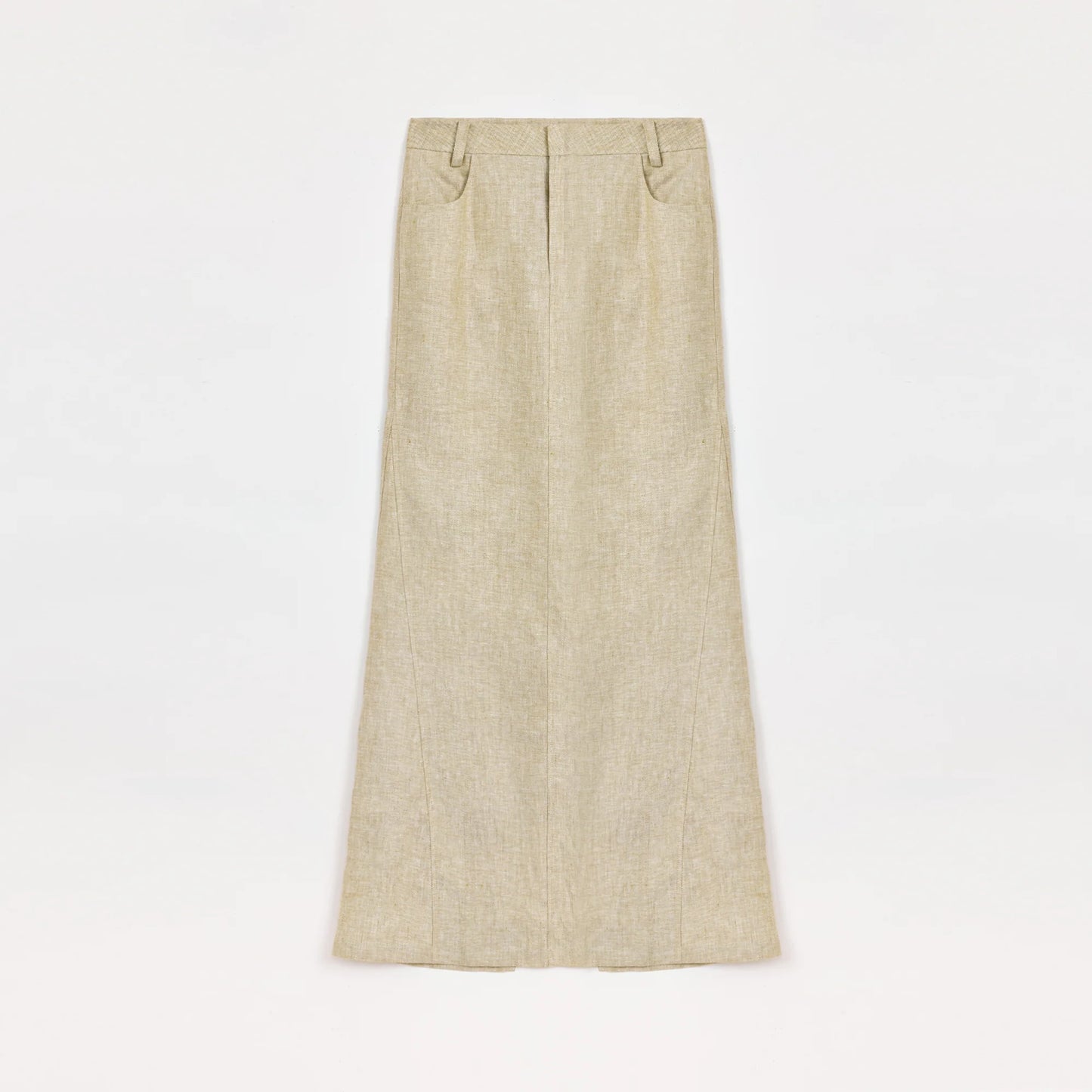 Retro Linen V-Neck Halter Vest and Fishtail Hip Skirt Set"Old Money Weekly"